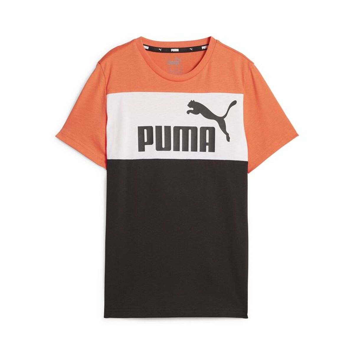 T-Shirt met Korte Mouwen voor kinderen Puma Ess Block B