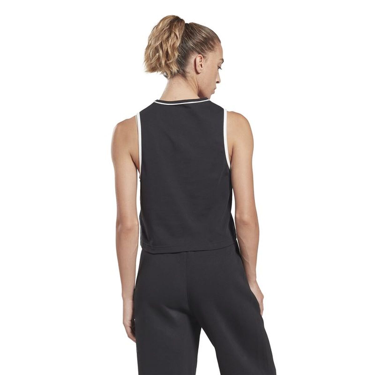Dames Mouwloos T-shirt Reebok Rie Zwart