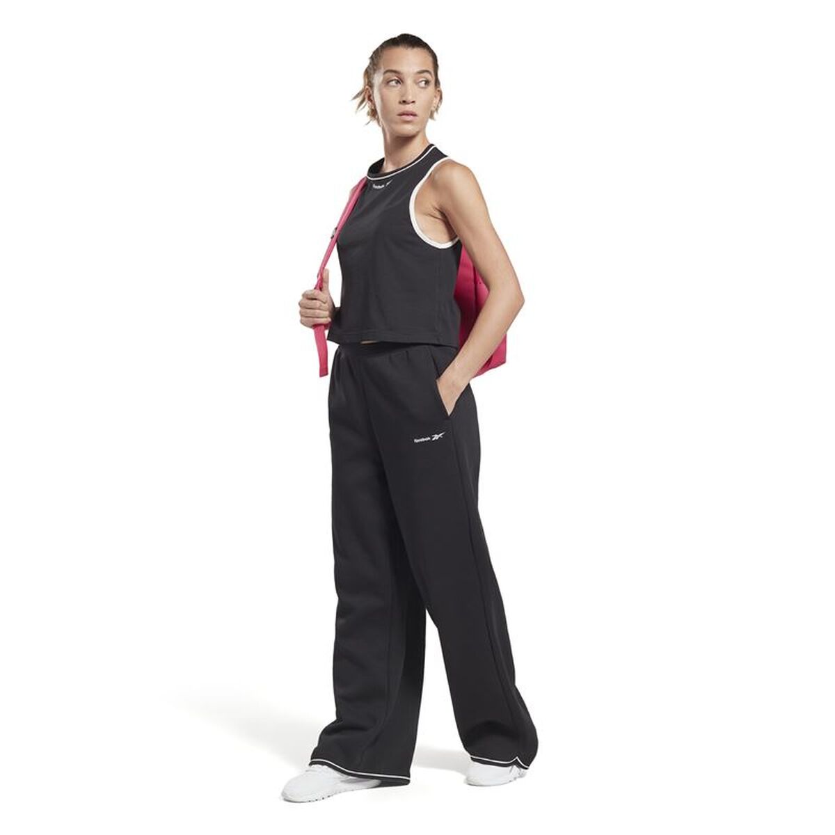 Dames Mouwloos T-shirt Reebok Rie Zwart