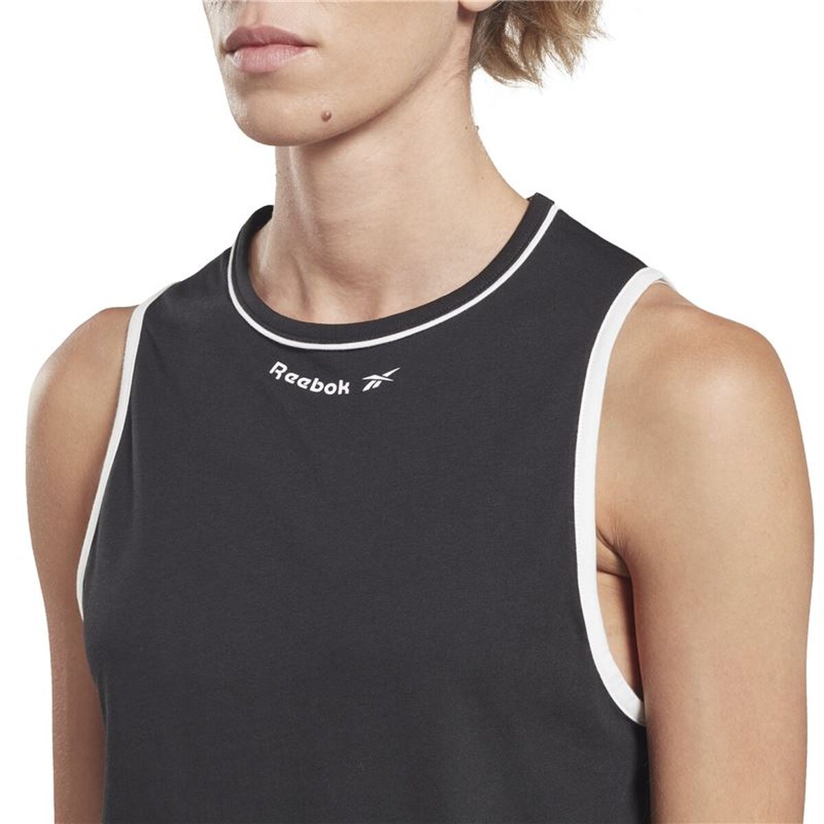Dames Mouwloos T-shirt Reebok Rie Zwart