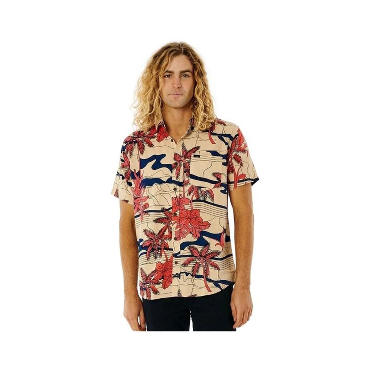 Overhemd Rip Curl Barrel Killa Bone Lichtbruin