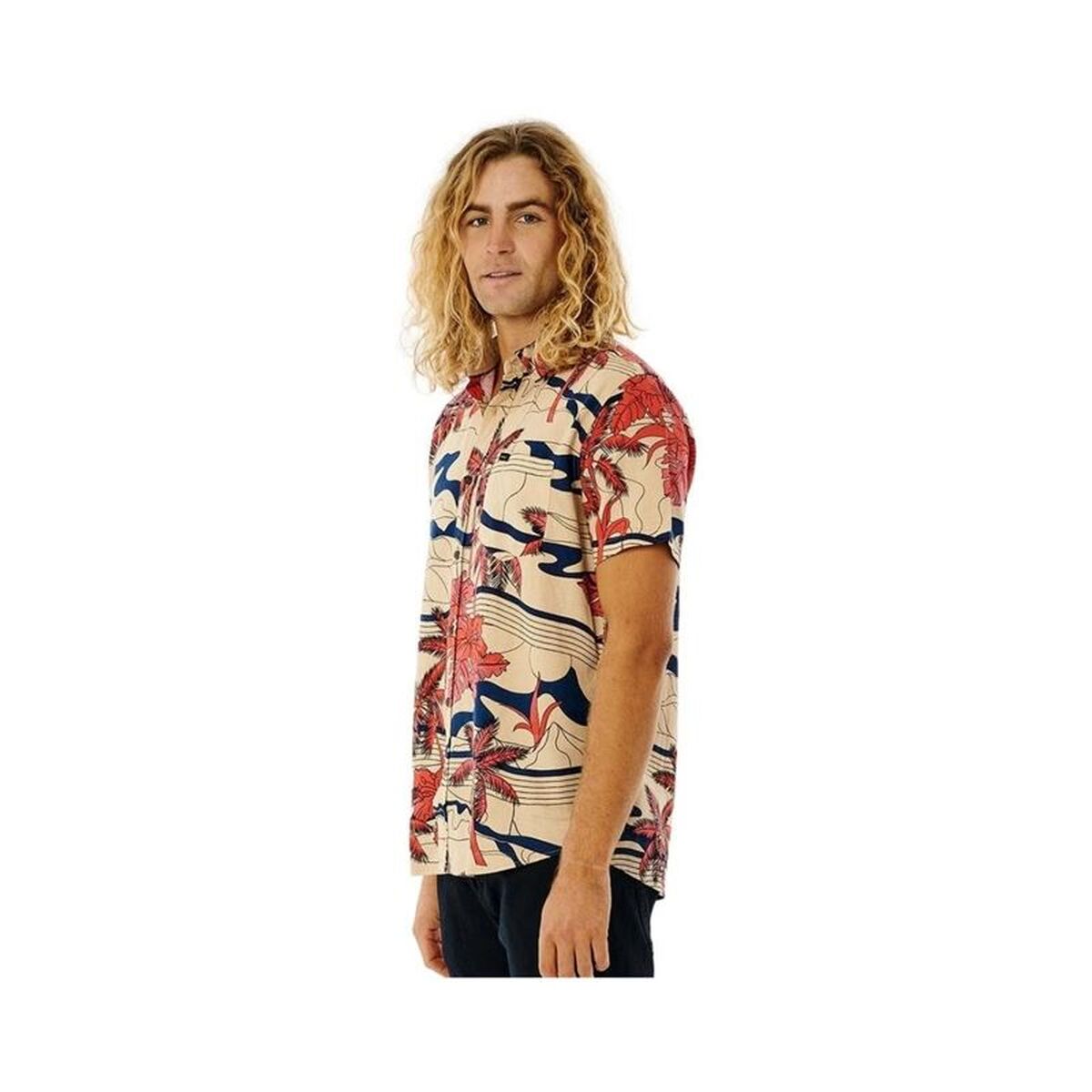 Overhemd Rip Curl Barrel Killa Bone Lichtbruin