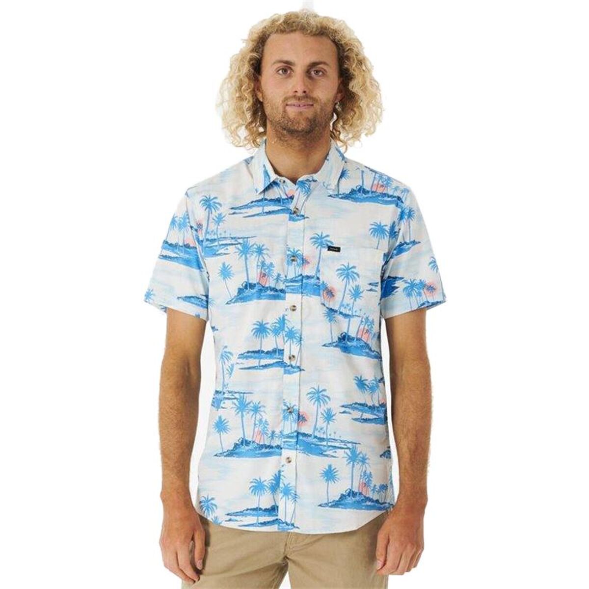 Mens Long Sleeve Shirt Rip Curl Dreamers Bone Water (L) Mens Long Sleeve Shirt Rip Curl Dreamers Bone Water (L)