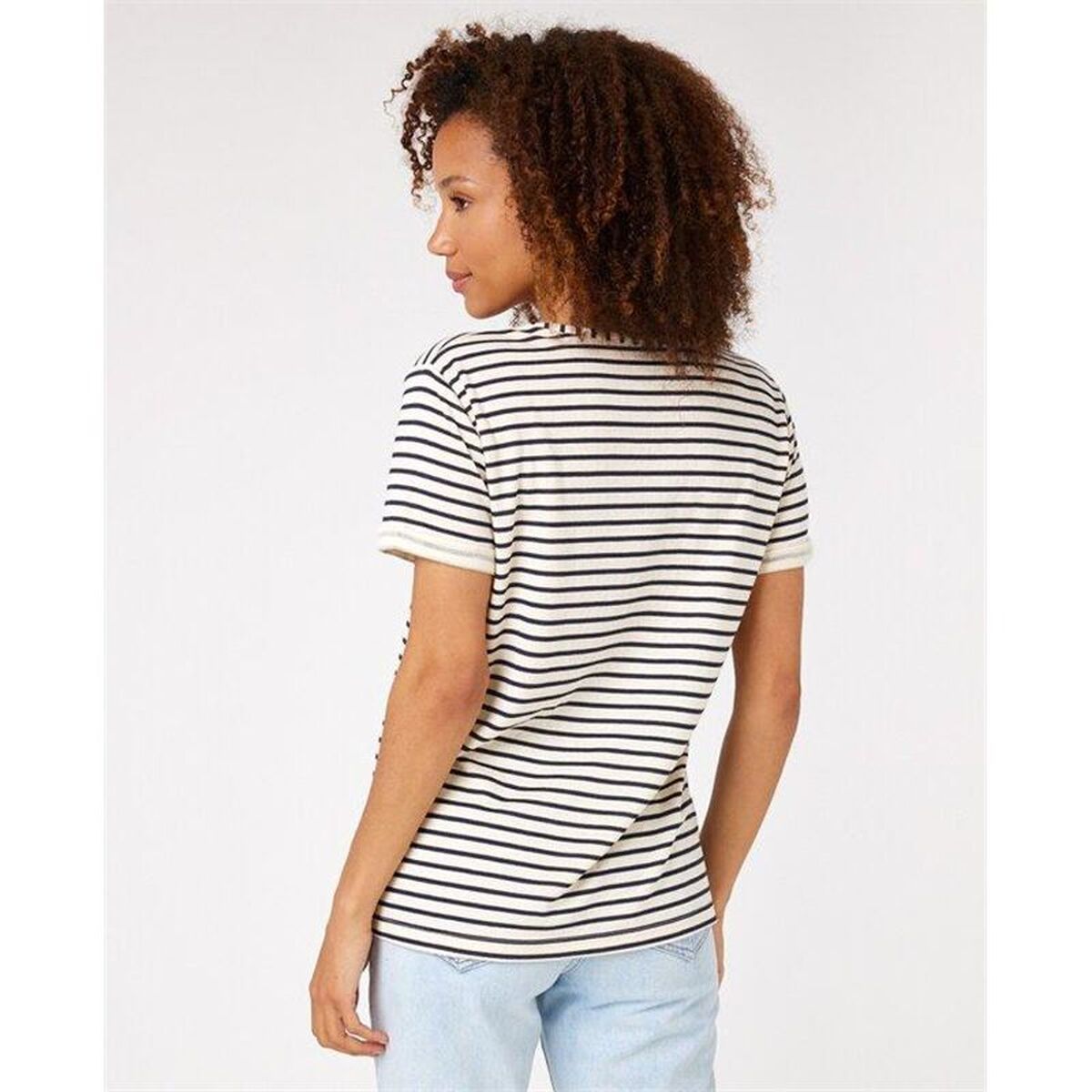 Dames-T-Shirt met Korte Mouwen Rip Curl Limonade Zwart