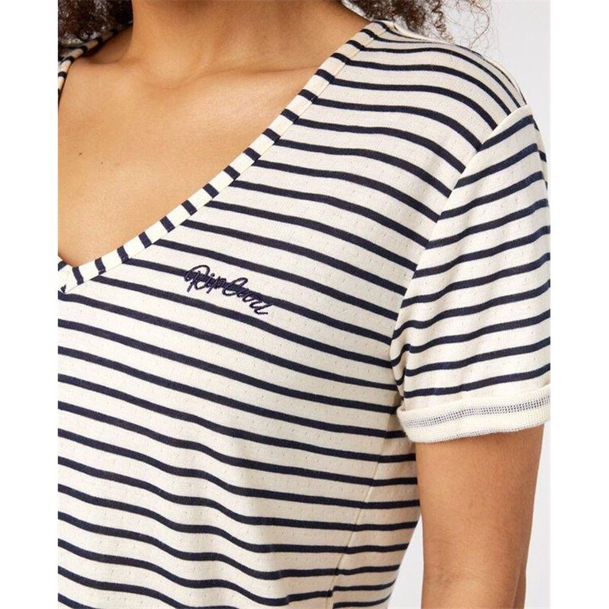 Dames-T-Shirt met Korte Mouwen Rip Curl Limonade Zwart