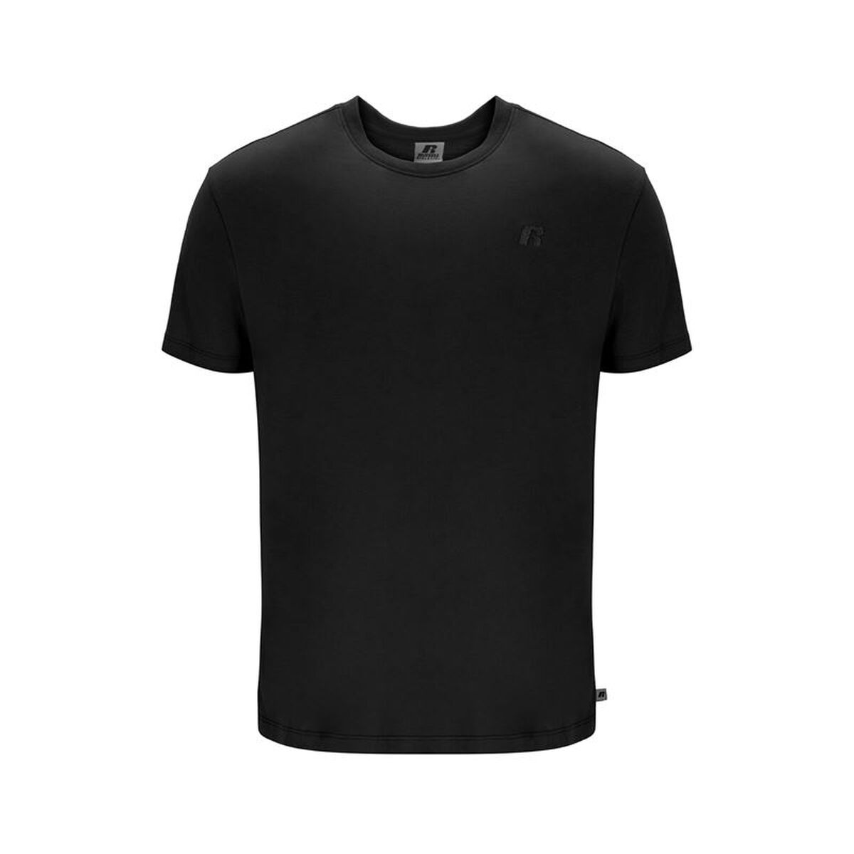 Heren-T-Shirt met Korte Mouwen Russell Athletic Amt A30011 Zwart