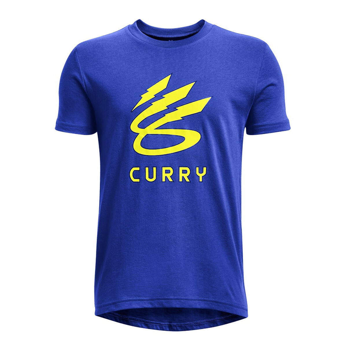T-shirt à manches courtes homme Under Armour Curry Lightning Logo Bleu
