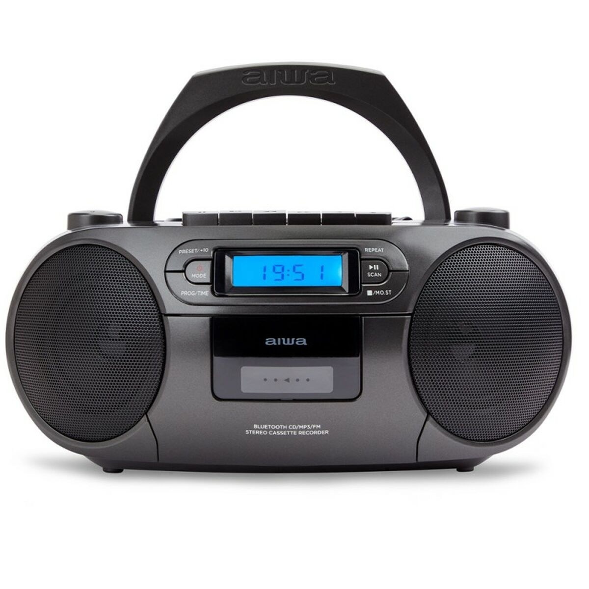 Radio CD Aiwa Zwart LCD-scherm Bluetooth 5.0 