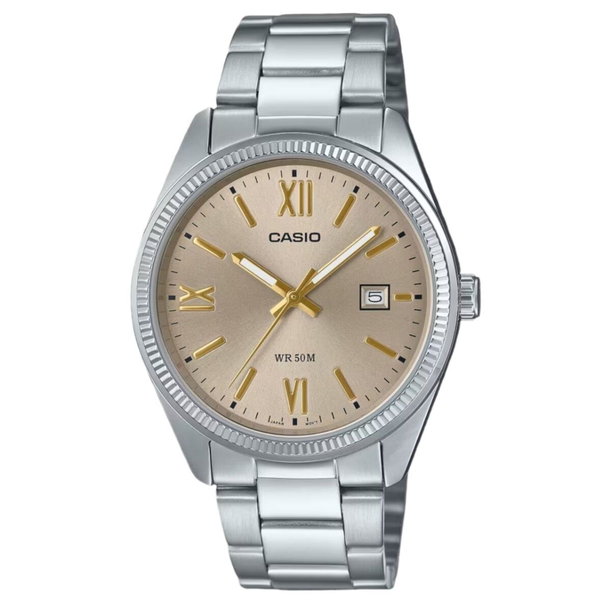 Ανδρικά Ρολόγια Casio DATE - CHAMPAGNE - ARABS NUMBERS (Ø 38,5 mm)