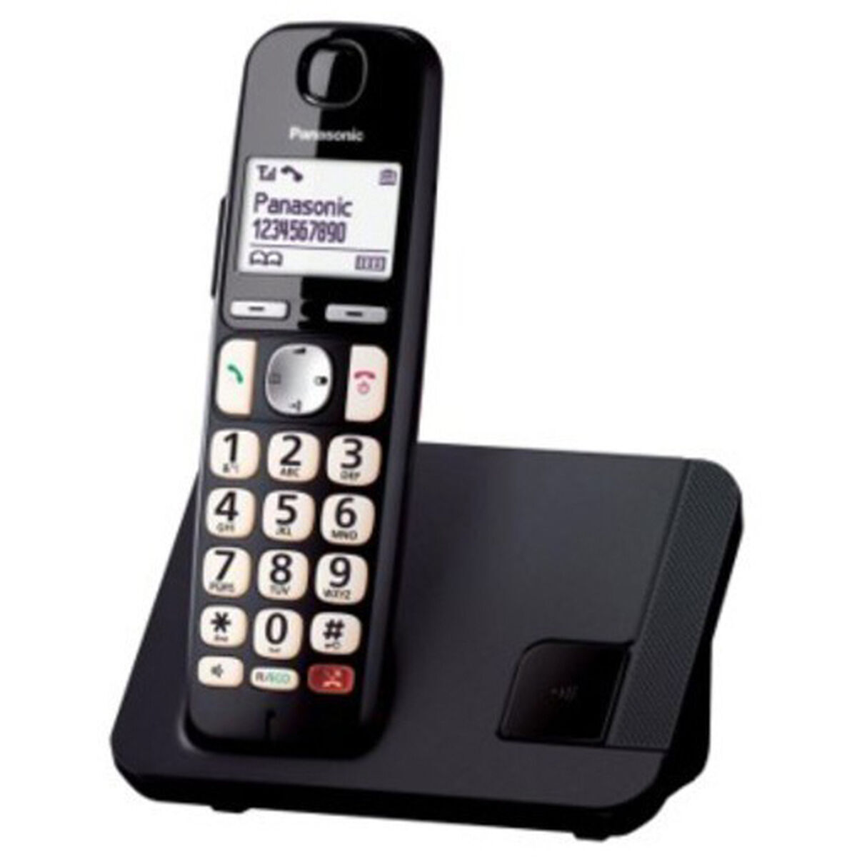 Bild von Wireless Phone Panasonic KXTGE250SPB White Black