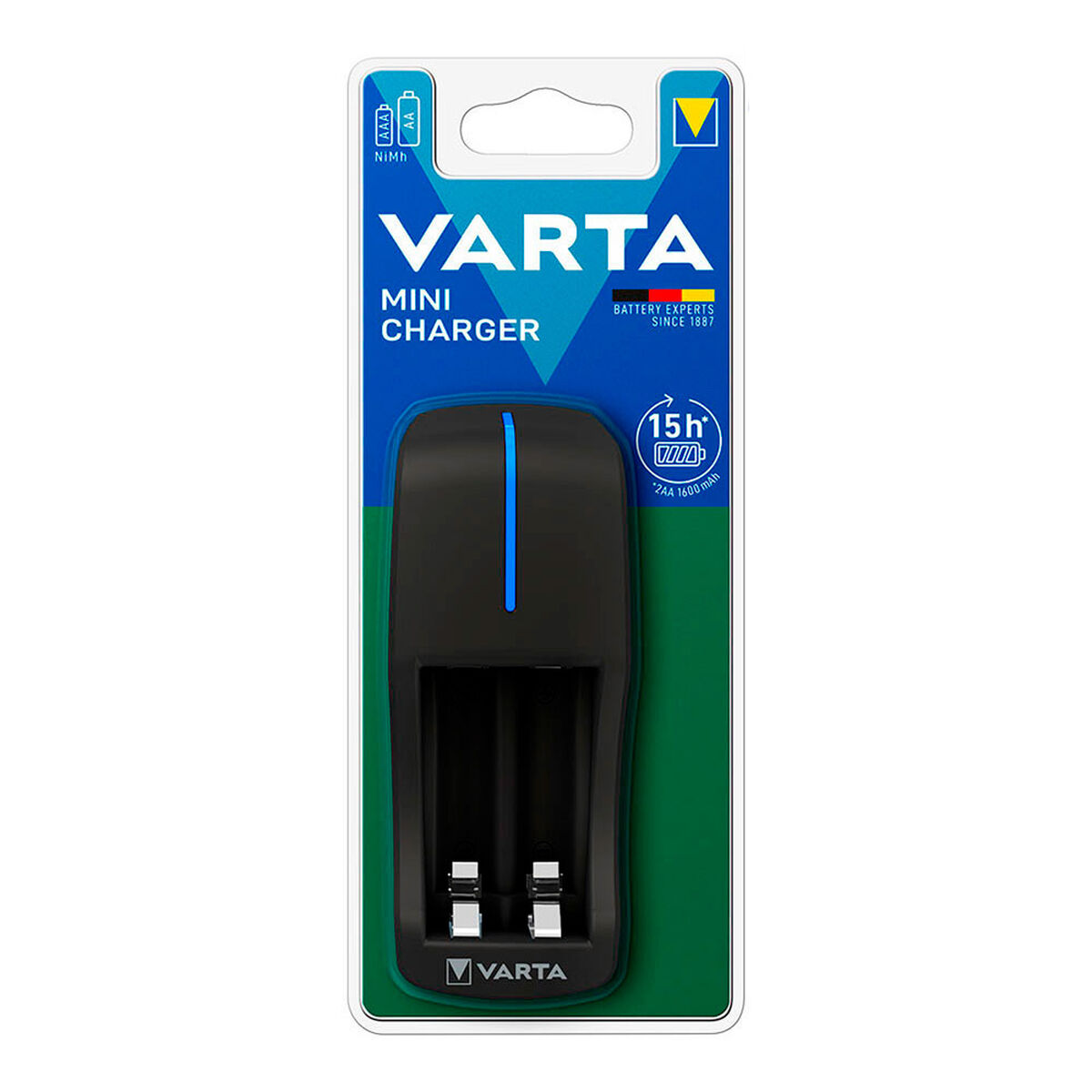 Chargeur de batterie Varta 57646101401 Mini 2 Batteries AA/AAA