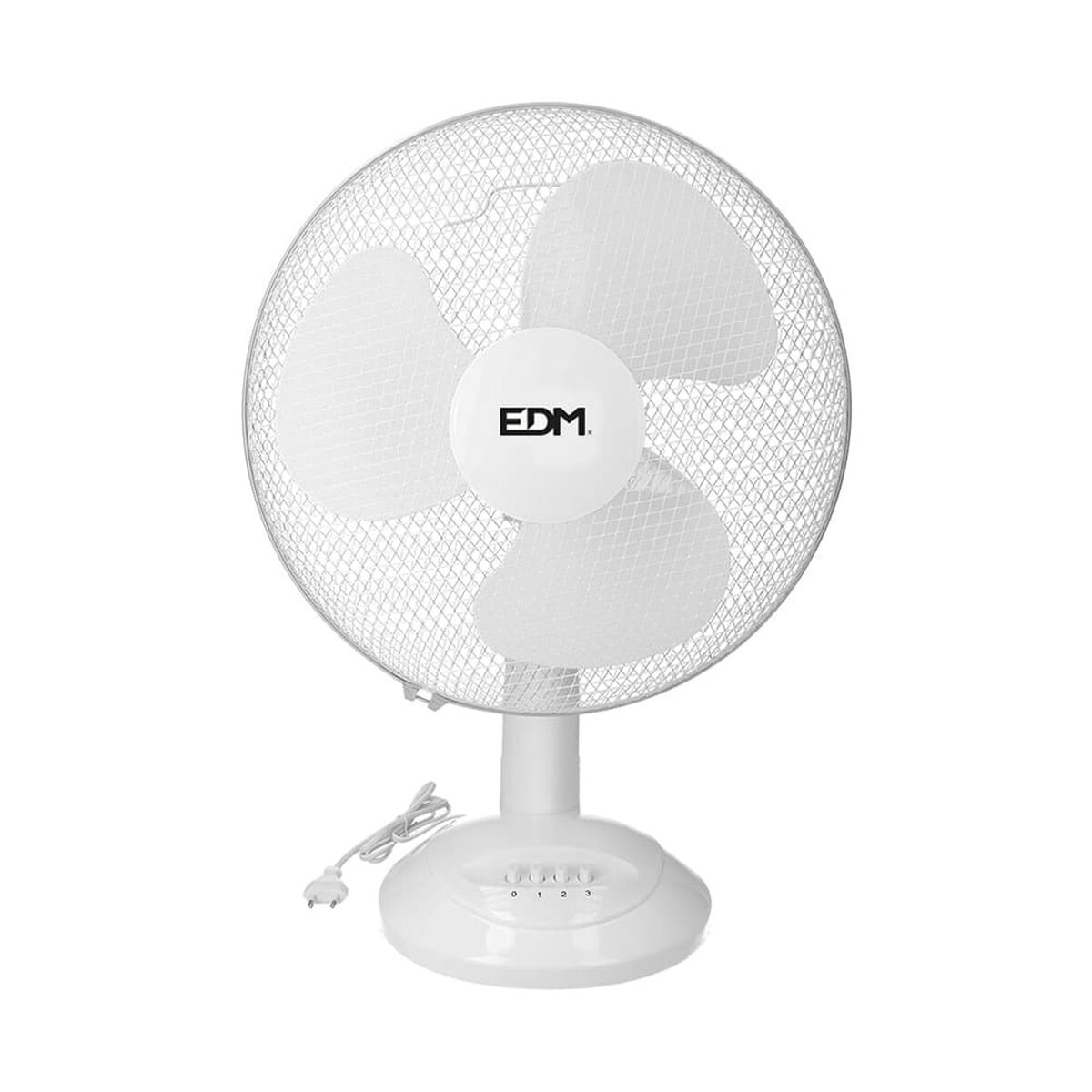 Ventilateur de Bureau EDM Ø 30 x 48 cm Blanc 35 W