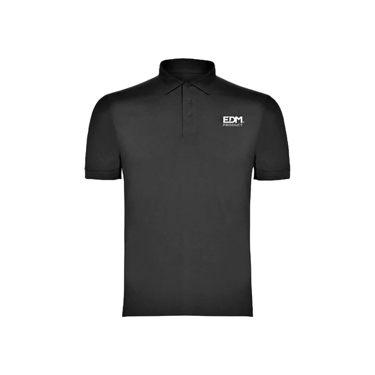 Polo à manches courtes homme EDM Noir