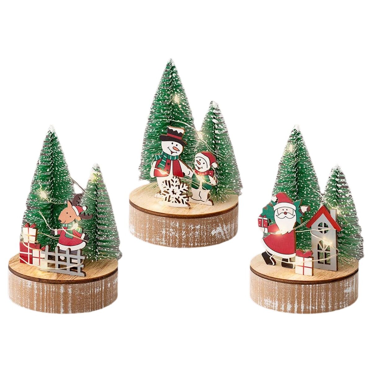 Figurine Décorative Lumineo Noël Ø 8 x 12 cm