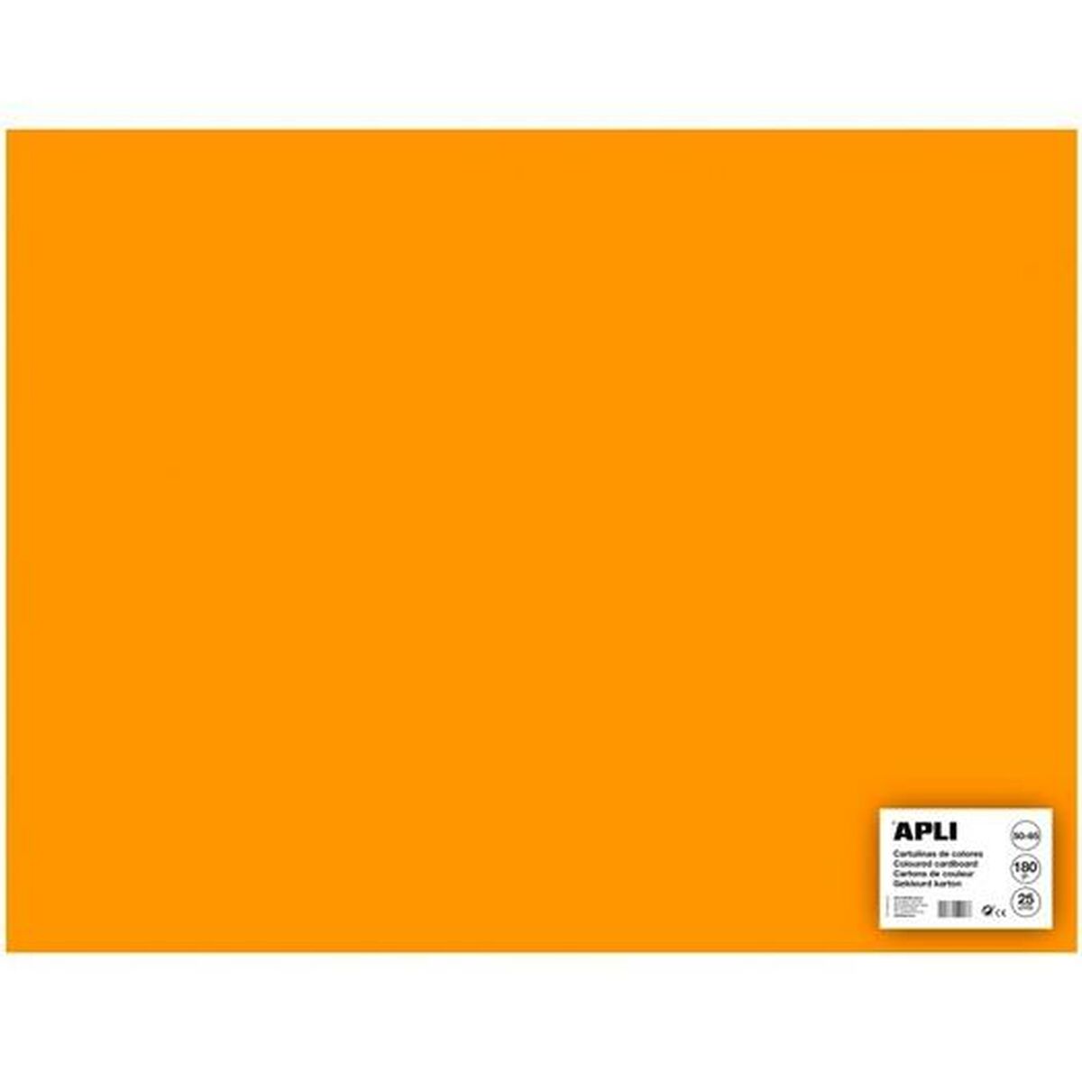 Papiers carton Apli Orange 50 x 65 cm (25 Unités)