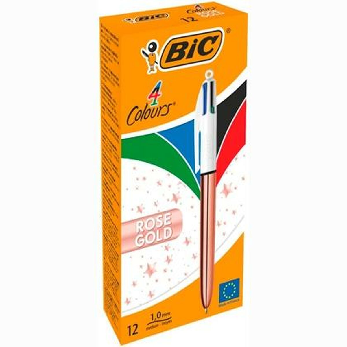 Crayon Bic Blanc Rose (12 Unités)