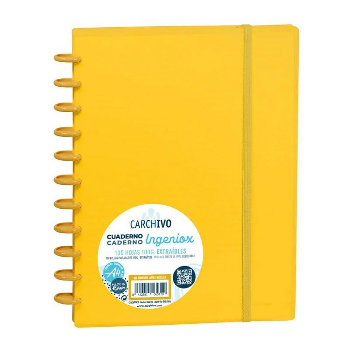 Cahier Carchivo Ingeniox A4 100 Volets Moutarde