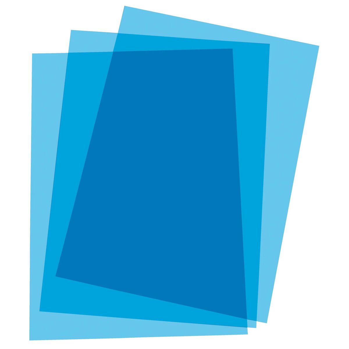 Couvertures de reliure Displast Bleu A4 polypropylène (100 Unités)