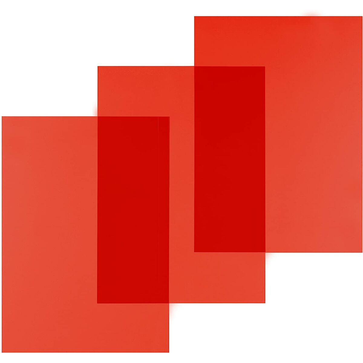 Couvertures de reliure Displast Rouge A4 polypropylène (100 Unités)
