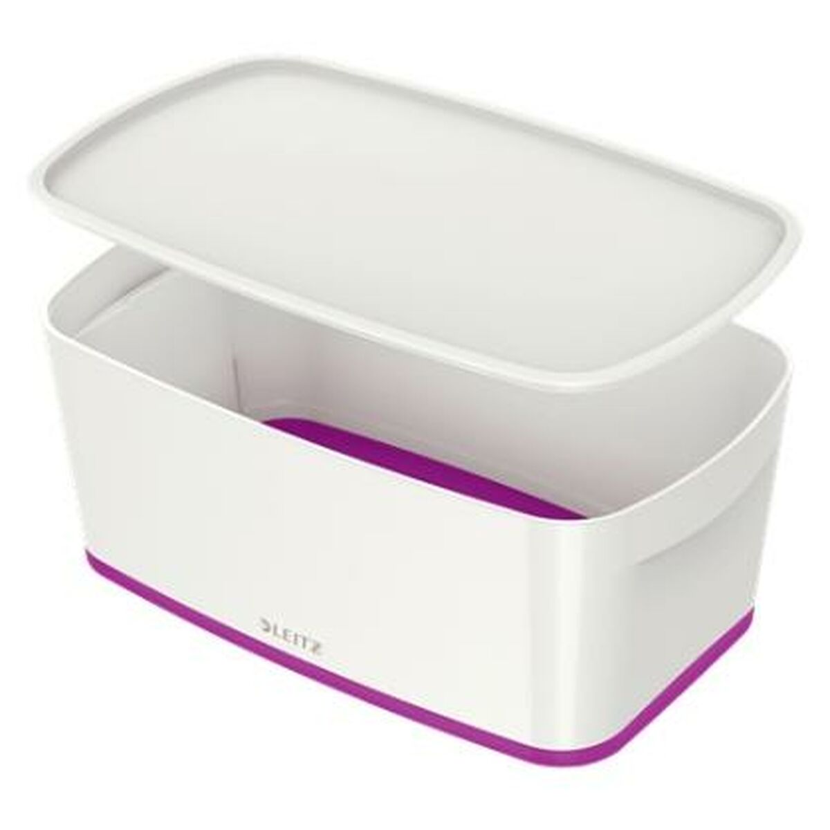 Boîte de rangement avec couvercle Leitz MyBox WOW Blanc Violet ABS (31,8 x 12,8 x 19,1 cm)