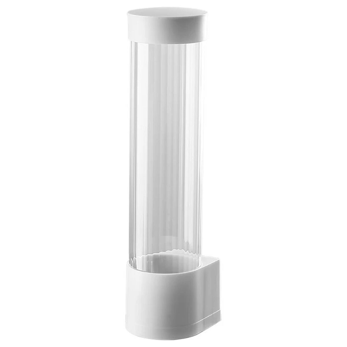 Distributeur de gobelets Blanc Ø 6-9 cm Transparent Plastique