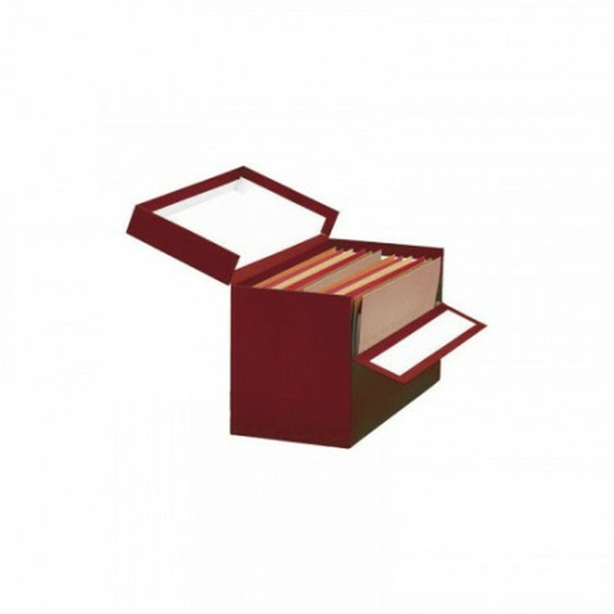 boîte pour archives Mariola Rouge Din A4 39 x 25,5 x 20 cm