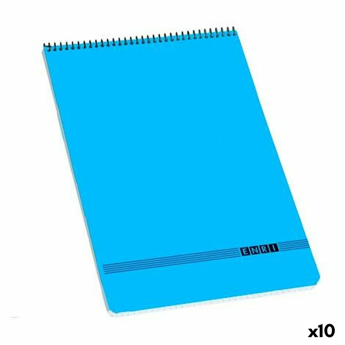 Cahier ENRI 80 Volets Bleu (10 Unités)