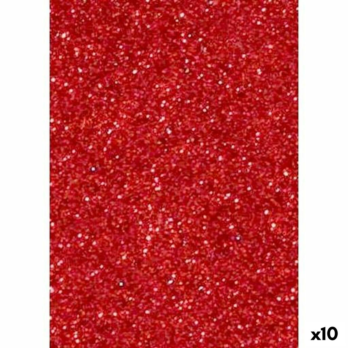 Feuille de Mousse Fama Paillettes Rouge 50 x 70 cm (10 Unités)