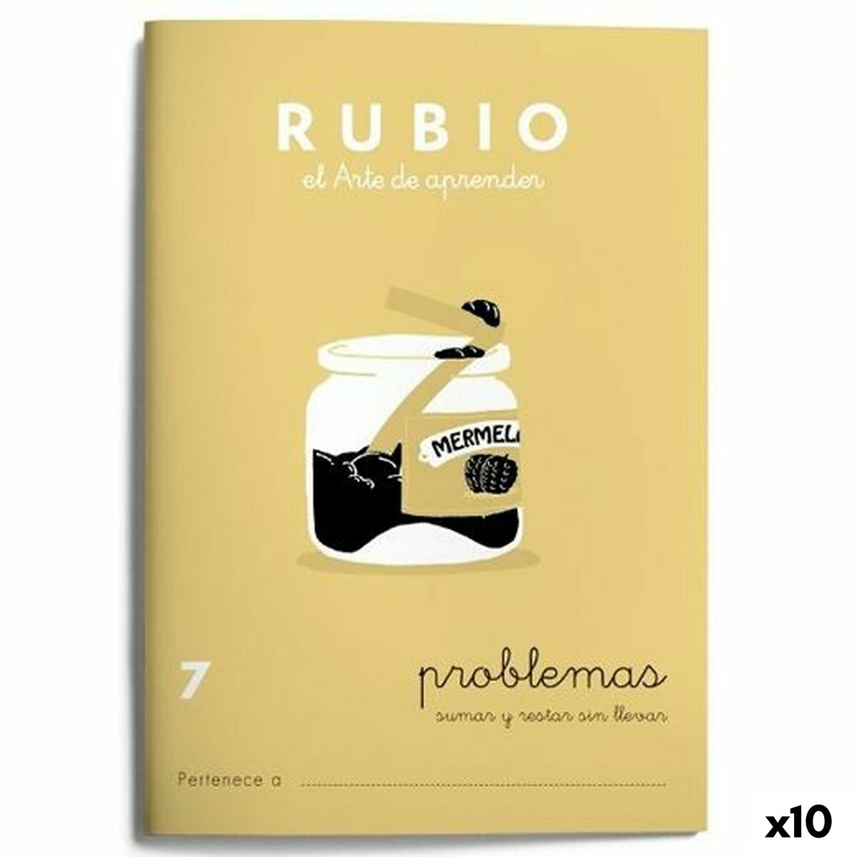 Cahier de maths Rubio Nº 7 A5 Espagnol 20 Volets (10 Unités)