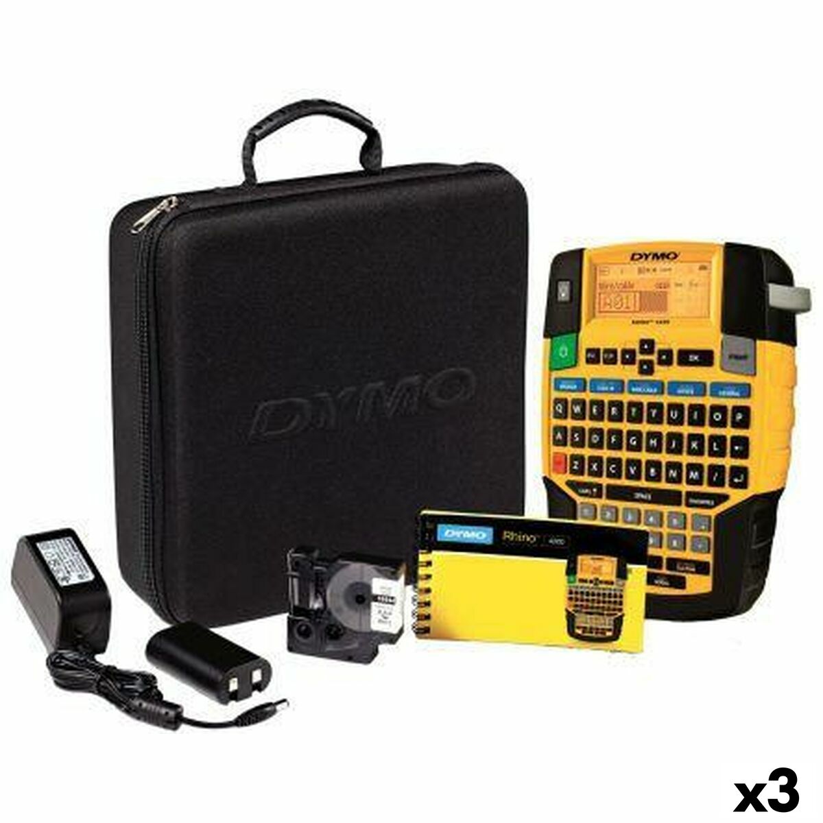 Imprimante pour Etiquettes Dymo Rhino 4200 Porte documents Ordinateur portable QWERTY 3 Unités