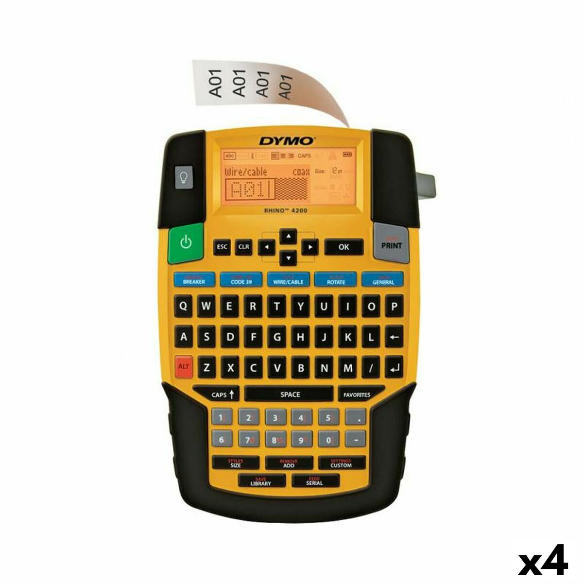 Picture of Portable Electric Label Maker Dymo 4200 (4 Units)