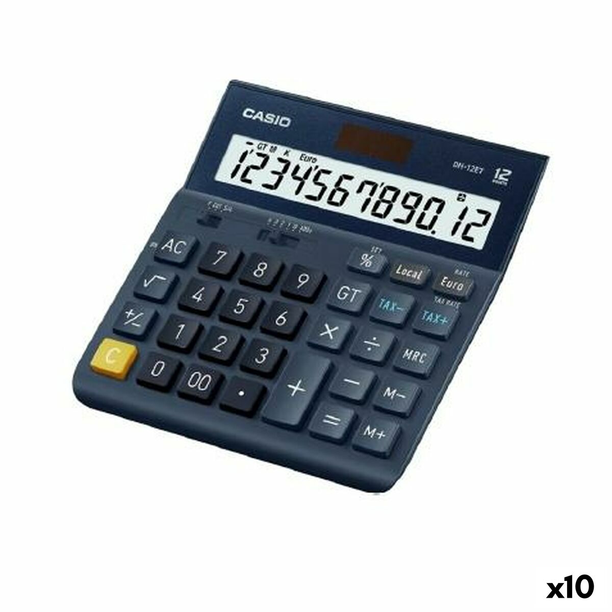 Calculatrice Casio DH-12ET Noir (10 Unités)