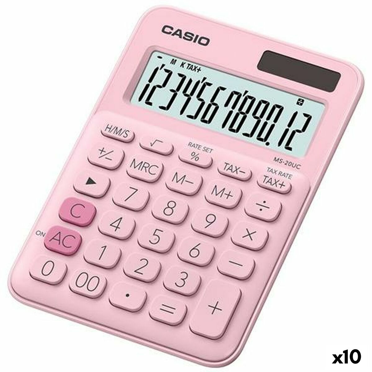 Lommeregner Casio MS-20UC Pink 2,3 x 10,5 x 14,95 cm (10 enheder)