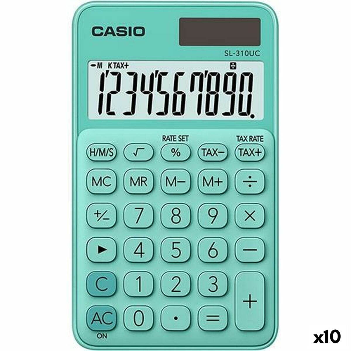 Calculatrice Casio SL-310UC Vert (10 Unités)