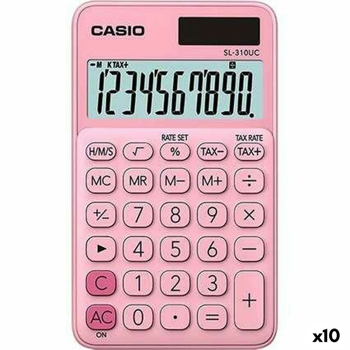Calculatrice Casio SL-310UC Rose (10 Unités)
