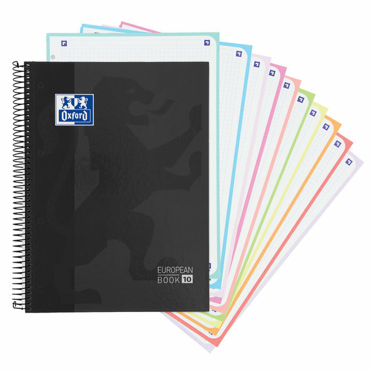 Image secondaire de Cahier Oxford Europeanbook 10 School Classic Noir A4 150 Volets (5 Unités)