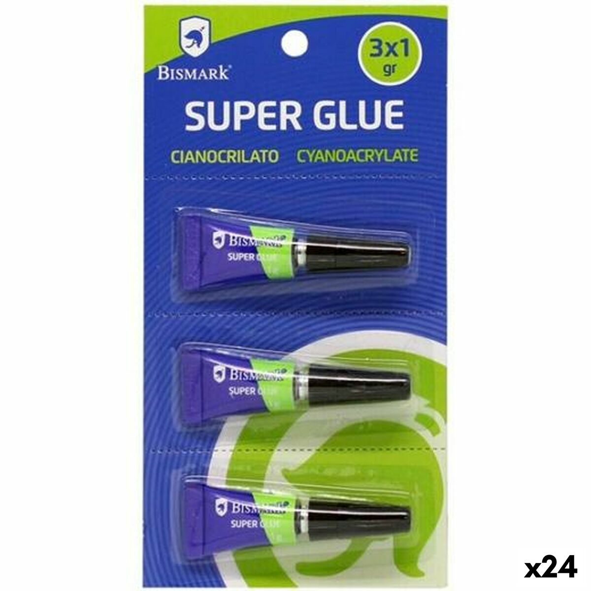 Άμεση Kόλλα Bismark Super Glue 1 g (24 Μονάδες)