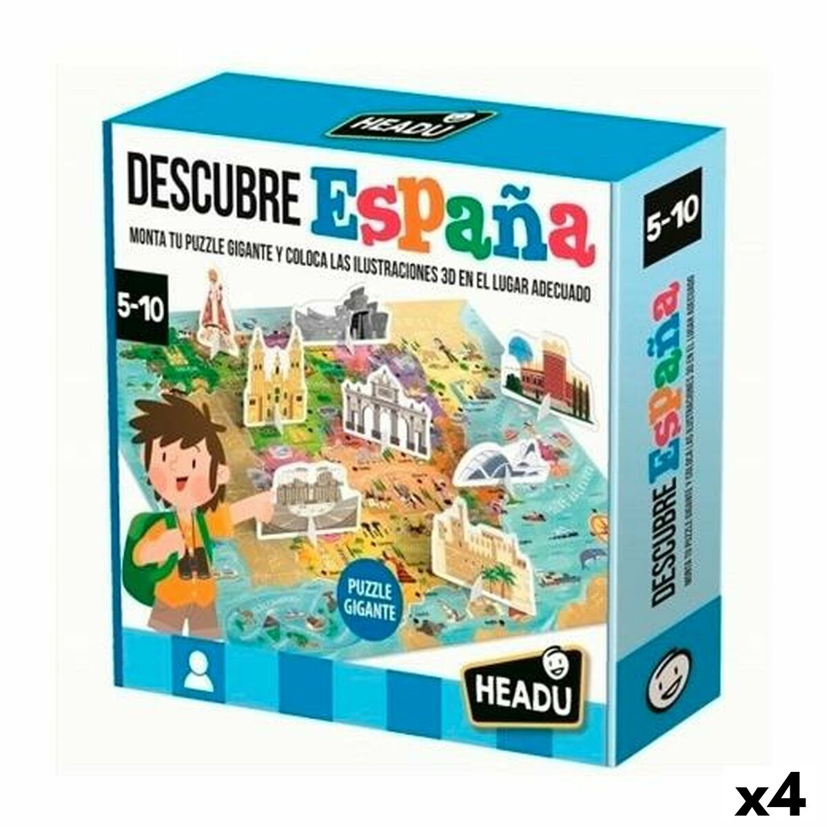 Lærerigt Spil HEADU Descubre España (4 enheder)
