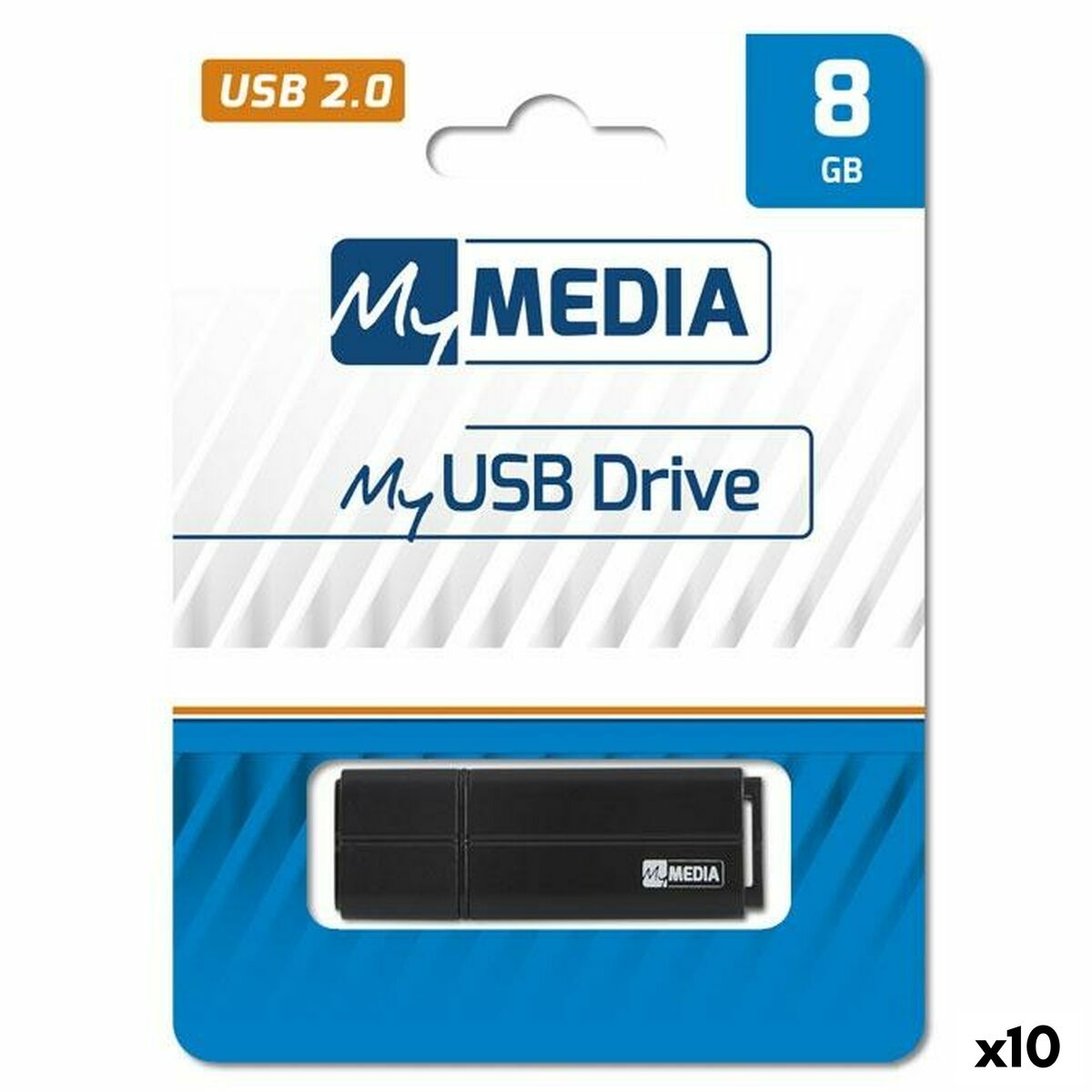USB-stik MyMedia Sort 8 GB