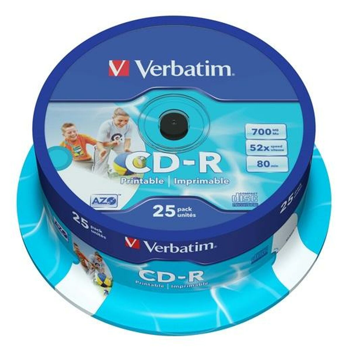 Afbeeldingen van CD-R Verbatim 25 Pieces 700 MB 50 MB/s (8 Units)