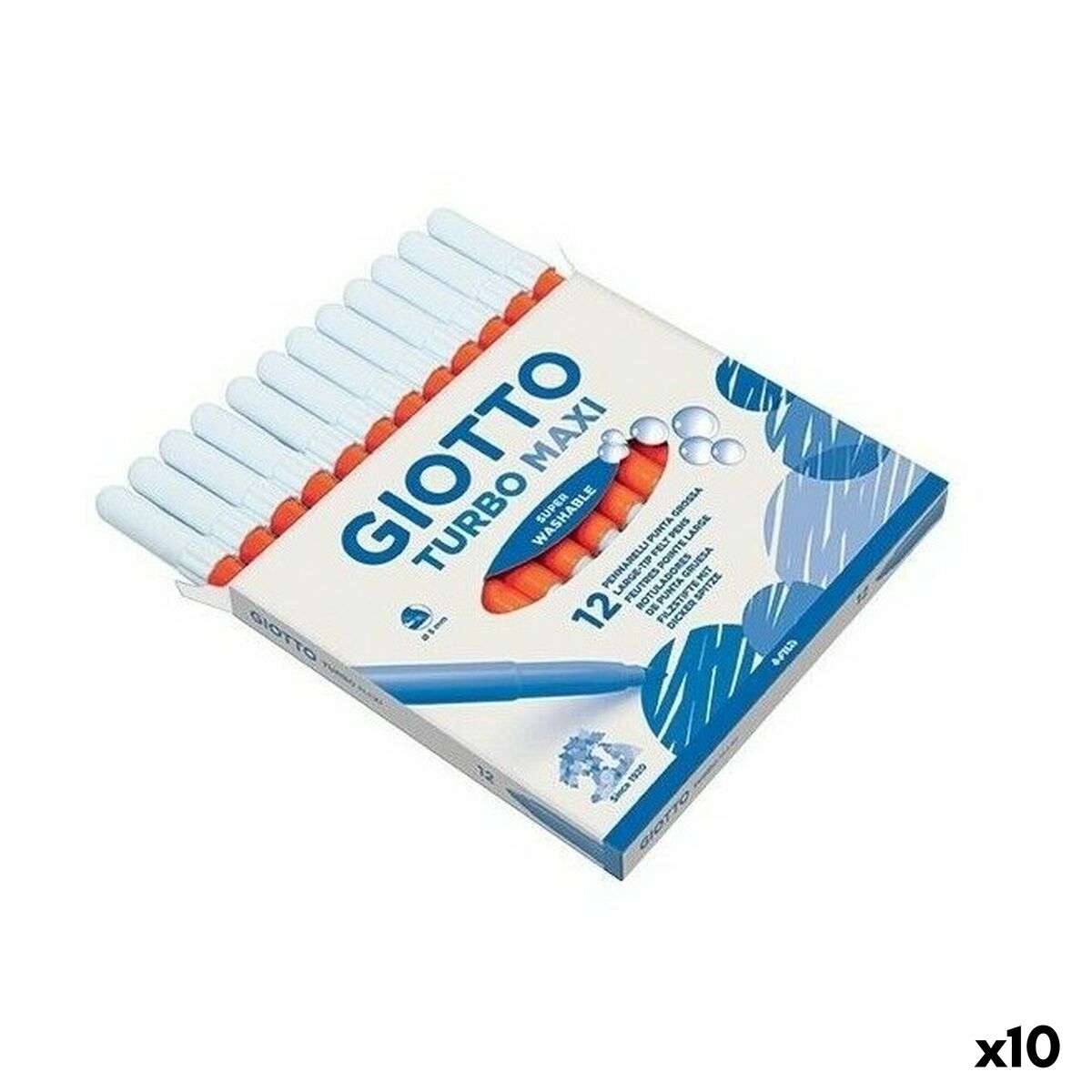 Σετ Μαρκαδόροι Giotto Turbo Color Πορτοκαλί (x10)