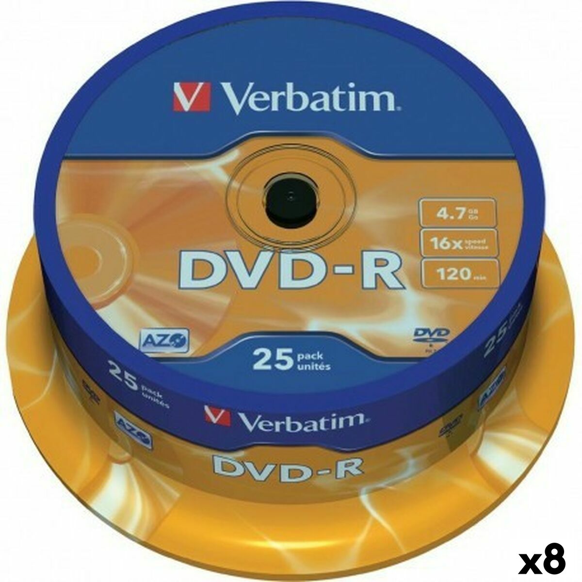 DVD-R Verbatim 4,7 GB 16x (8 enheder)