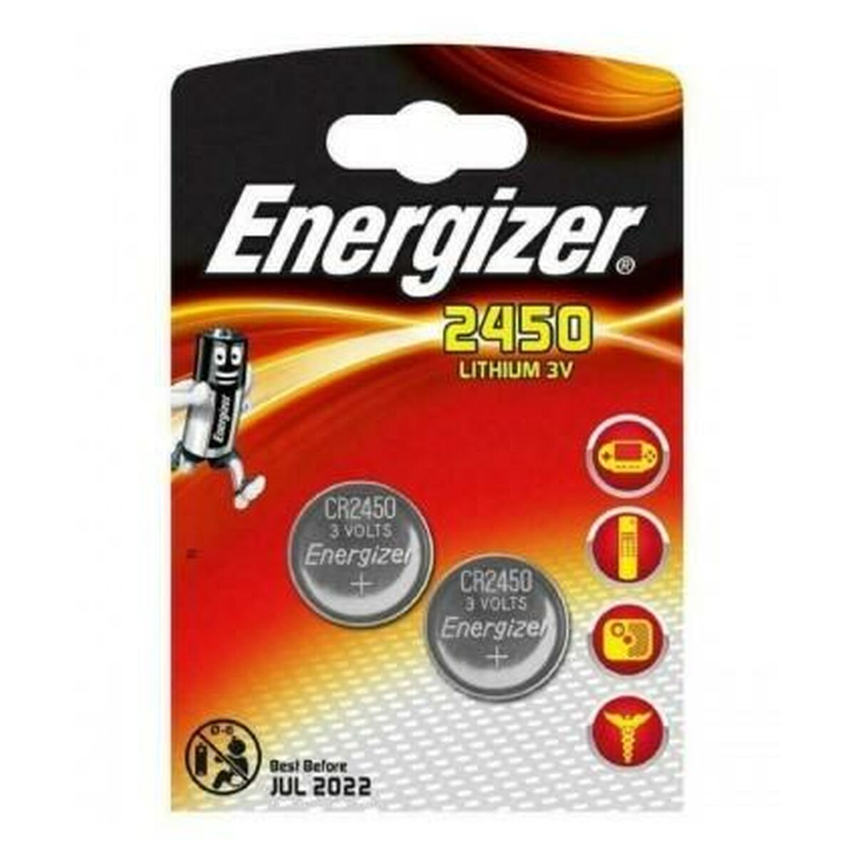 Afbeeldingen van Lithium Button Batteries Energizer 3 V CR2450 (10 Units)