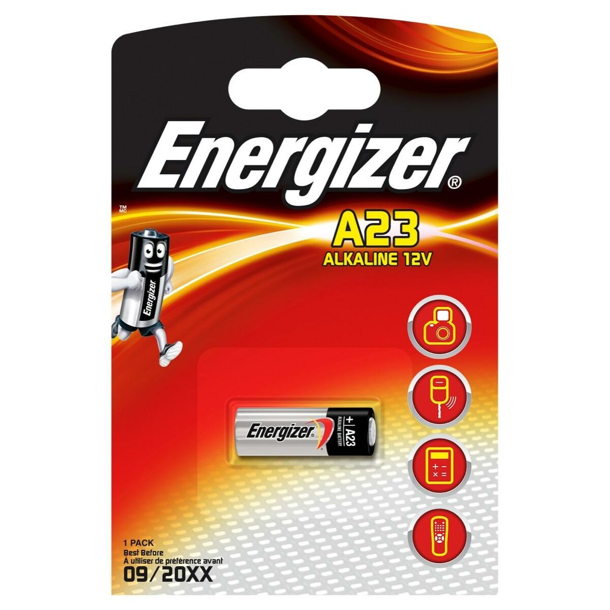 Afbeeldingen van Alkaline Batteries Energizer 12 V LR23A (10 Units)