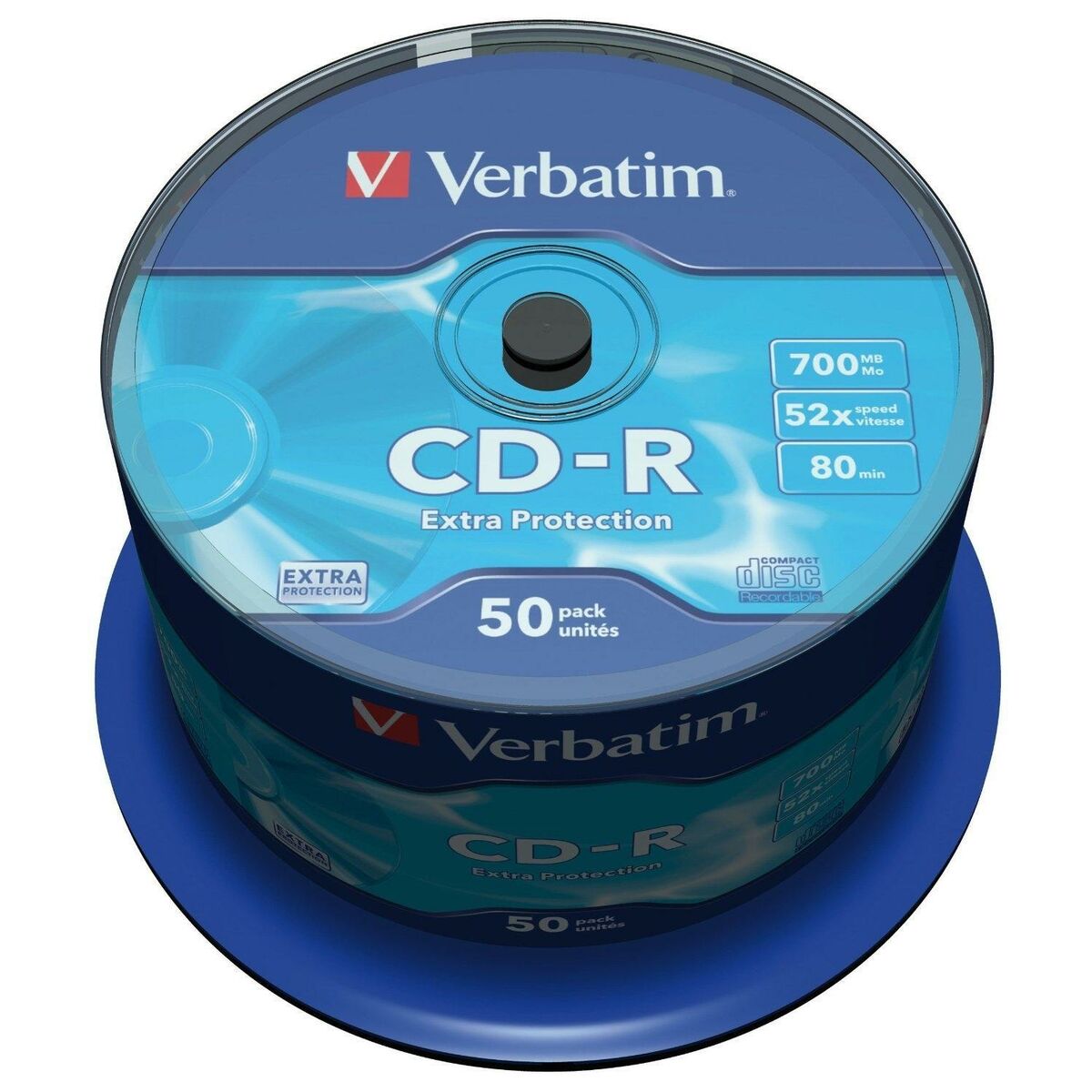 Afbeeldingen van CD-R Verbatim Extra Protection 700 MB 52x 50 Pieces (4 Units)