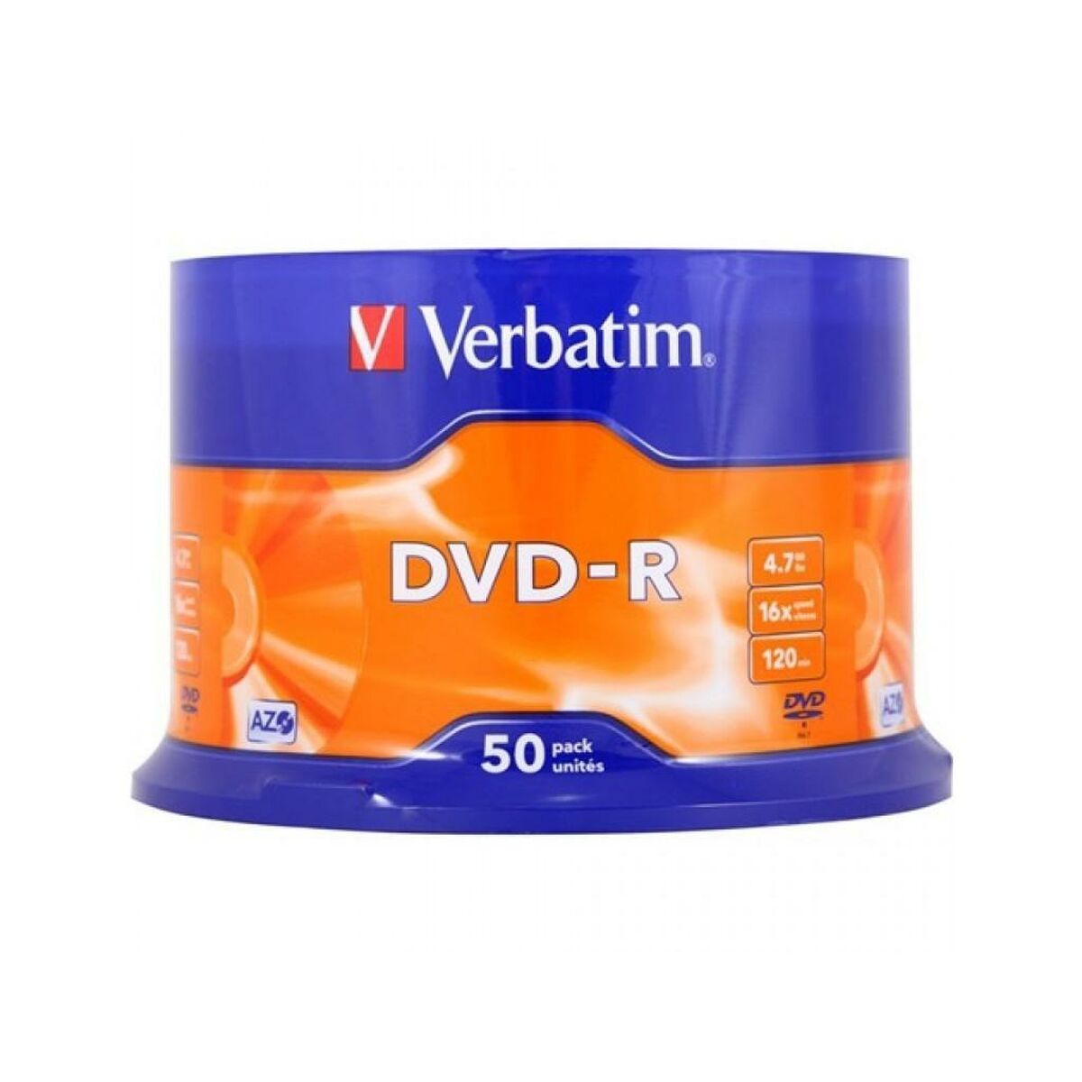 Afbeeldingen van DVD-R Verbatim 4,7 GB 16x 50 Pieces (4 Units)