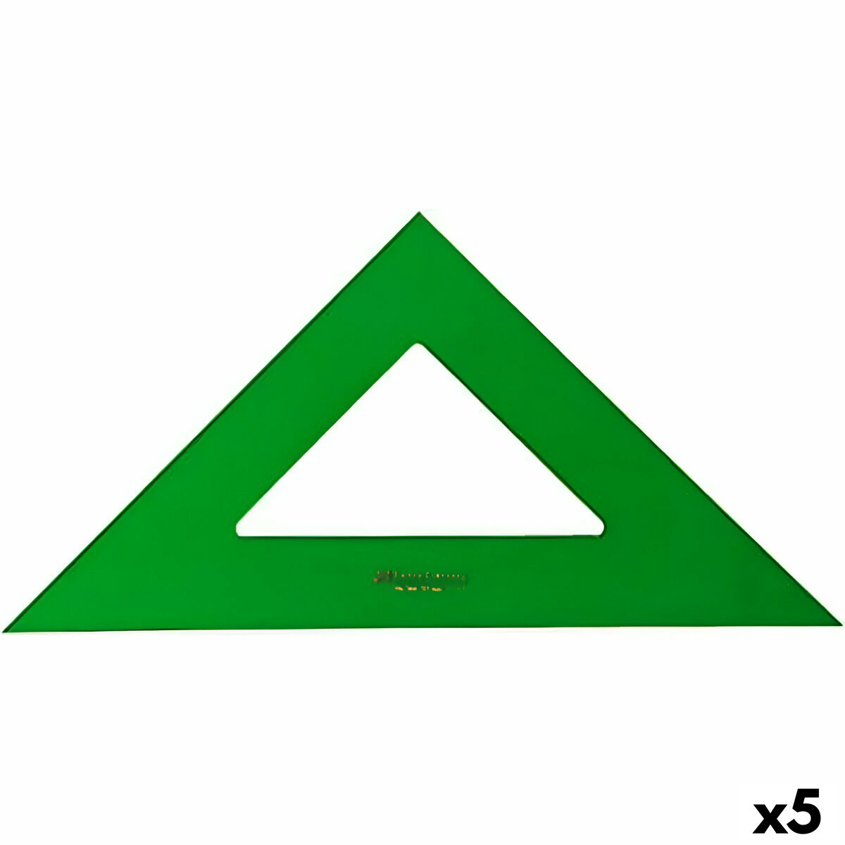 Equerre Faber-Castell Vert 25 cm (5 Unités)