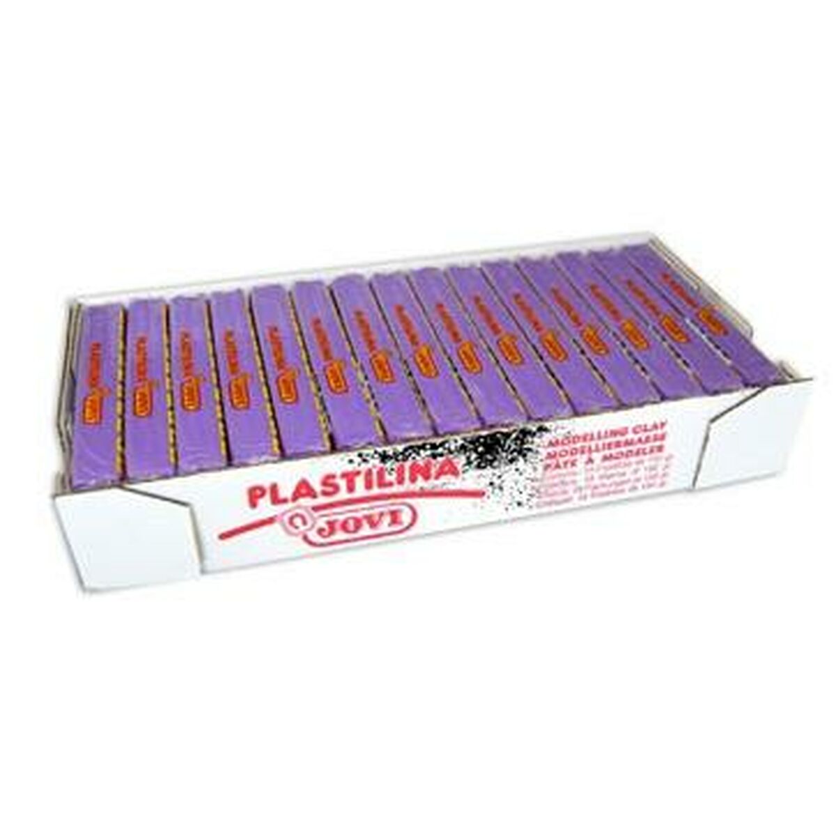 Image secondaire de Pâte à modeler Jovi Lila 15 Pièces (4 Unités)