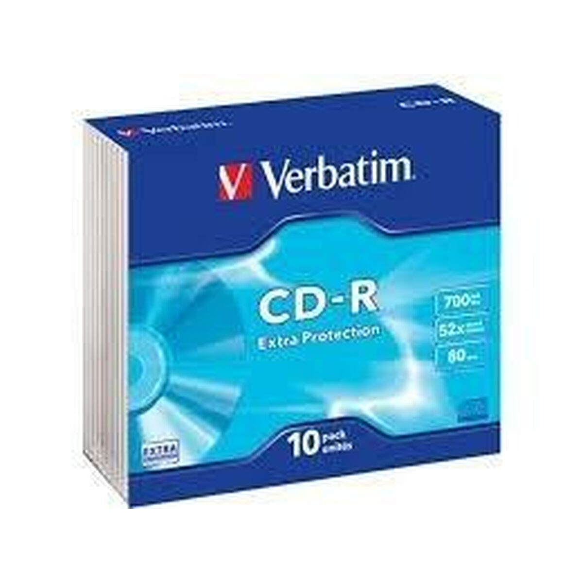 Afbeeldingen van CD-R Verbatim Extra Protection 700 MB 52x 10 Pieces (10 Units)