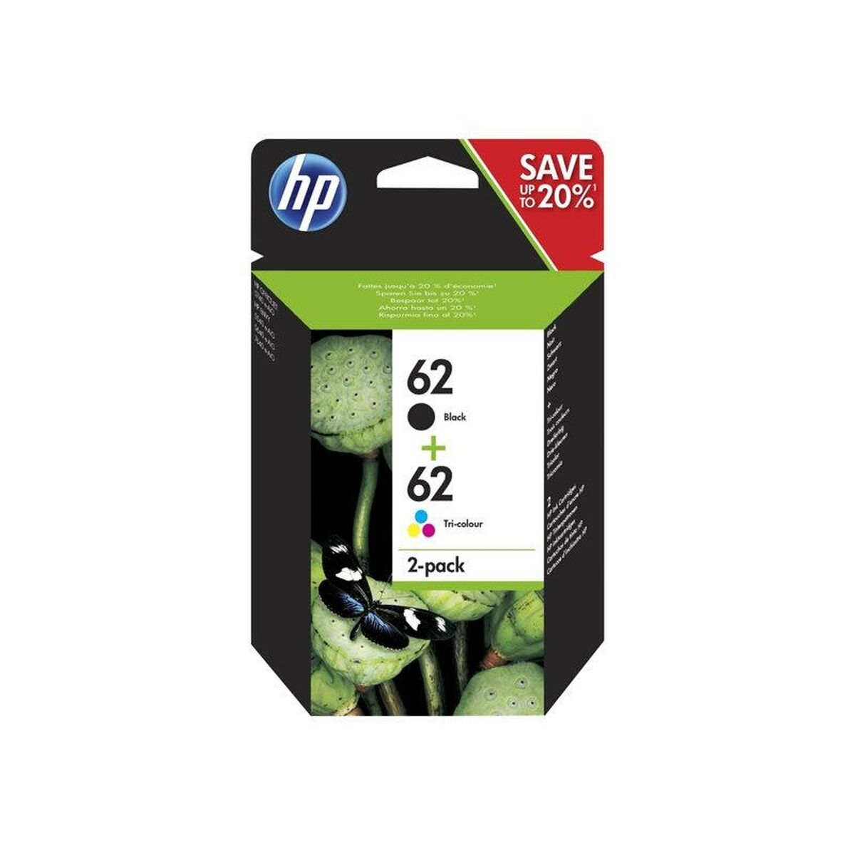 Afbeeldingen van Original Ink Cartridge HP Nº 62 Yellow (24 Units)